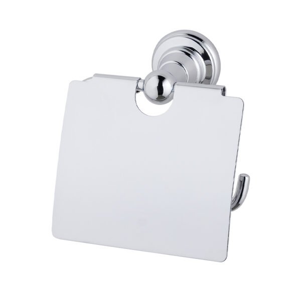 Eastbrook Rockingham Covered Toilet Roll Holder Chrome
