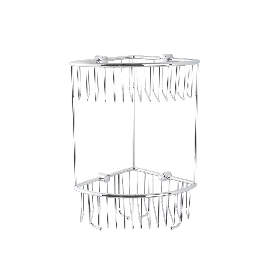 Eastbrook Double Corner Shower Basket Chrome