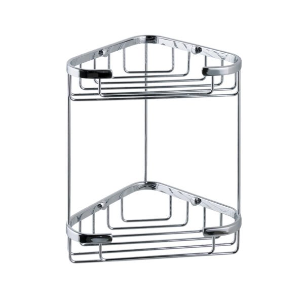 Eastbrook Double Corner Shower Basket 175mm Wide Chrome