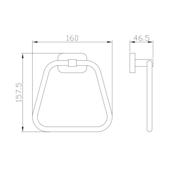 Eastbrook Asti Towel Ring - Image 2
