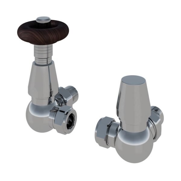 Eastbrook Thermostatic Corner Radiator Valves Pair With Lock Shield