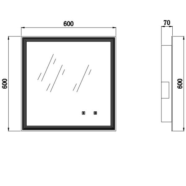 Eastbrook Leven Illuminated Mirror With Bluetooth - Image 2