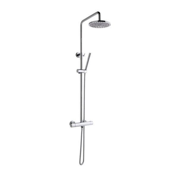 Eastbrook Winslade Thermostatic Bar Shower Mixer With Shower Kit and Fixed Head Chrome