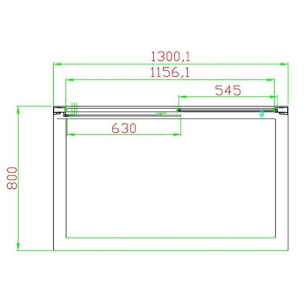 Eastbrook Volente Recessed Sliding Shower Door 6mm Clear Glass Chrome - Image 5