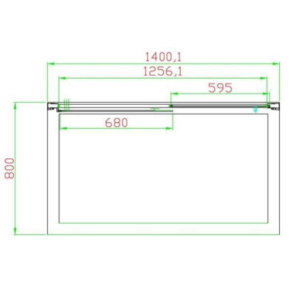Eastbrook Volente Recessed Sliding Shower Door 6mm Clear Glass Chrome - Image 6