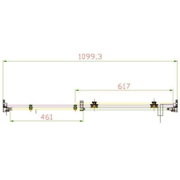 Eastbrook Vanguard Recessed Sliding Shower Door 10mm Glass Silver - Image 3