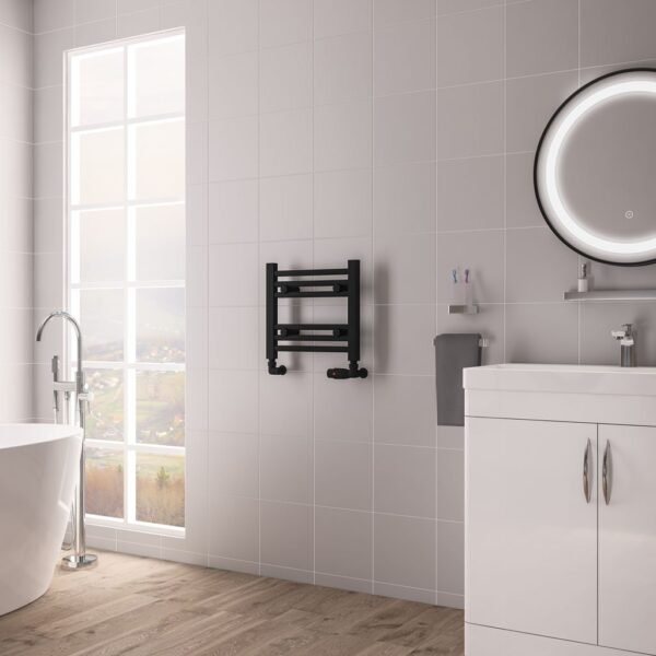 Eastbrook Biava Multirail HV Straight Heated Towel Rail Matt Black