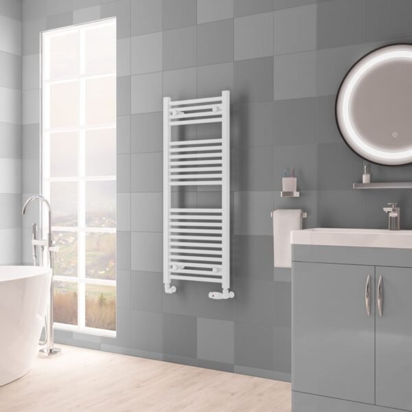 Eastbrook Biava Multirail Straight Heated Towel Rail Matt White - Image 6