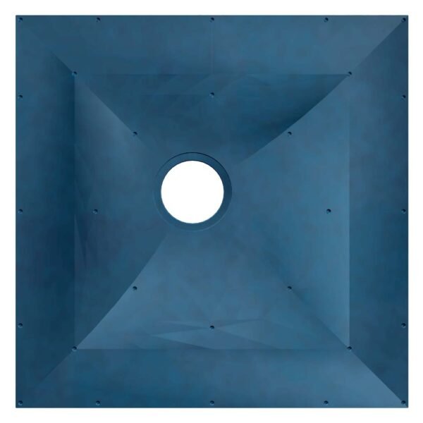 Eastbrook Biava Square Wetroom Floor Former With Vinyl Waste 1000mm x 1000mm Blue