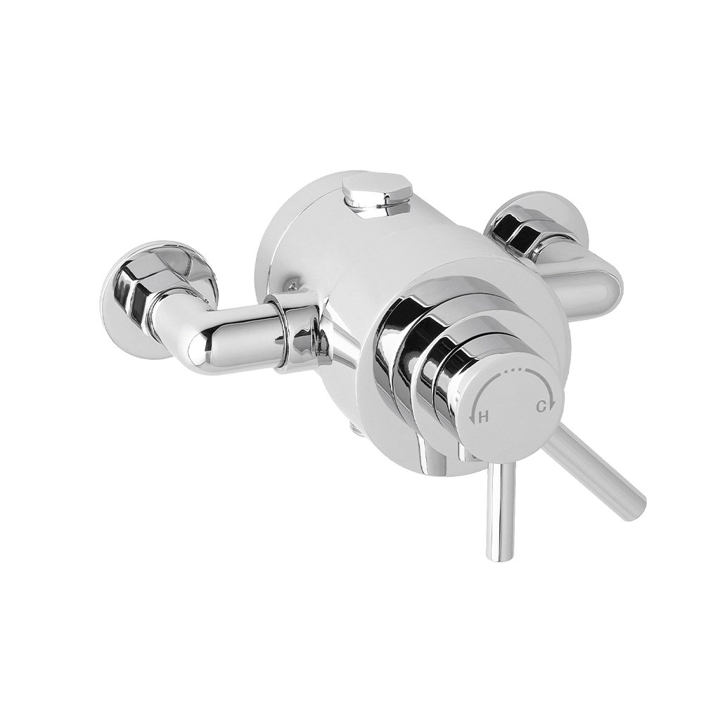 Eastbrook 1 Outlet Exposed Shower Valve With Single Lever Handle Chrome