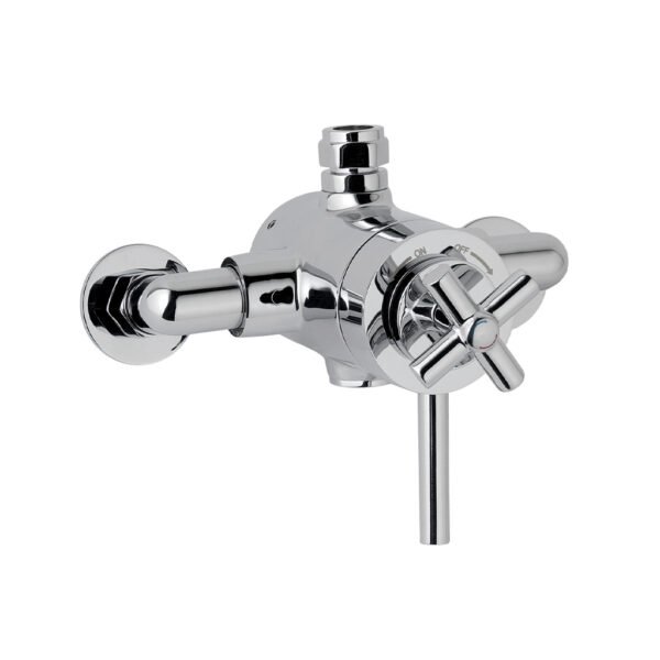 Eastbrook 1 Outlet Exposed Shower Valve With Single Crosshead Handle Chrome