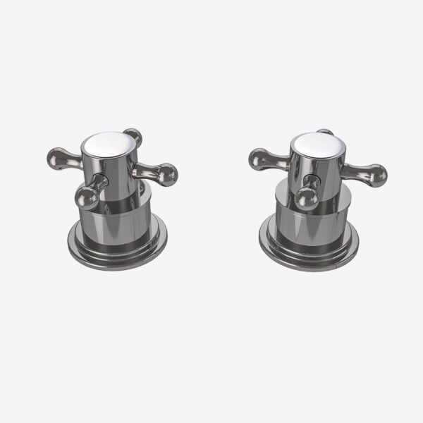 Eastbrook Traditional Side Valve Crosshead Handles For Bath Filler Taps Chrome