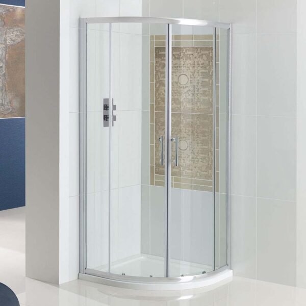 Eastbrook Vulcan 2 Door Quadrant Shower Enclosure 5mm Glass Chrome