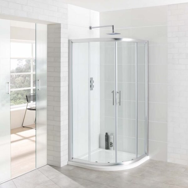 Eastbrook Vantage 2 Door Quadrant Shower Enclosure 6mm Glass Chrome