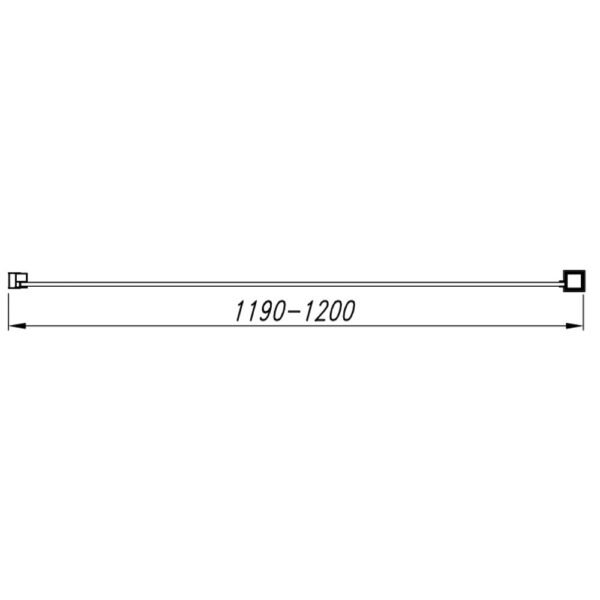 Eastbrook Valliant Round Pole Walk-In Wetroom Panel 8mm Glass Chrome - Image 8