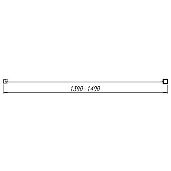 Eastbrook Valliant Round Pole Walk-In Wetroom Panel 8mm Glass Chrome - Image 9