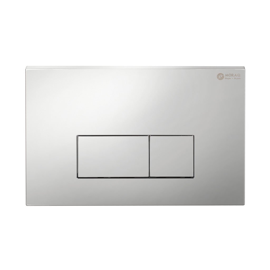 Eastbrook V Series Square Push Button Flush Plate - Silver Grey
