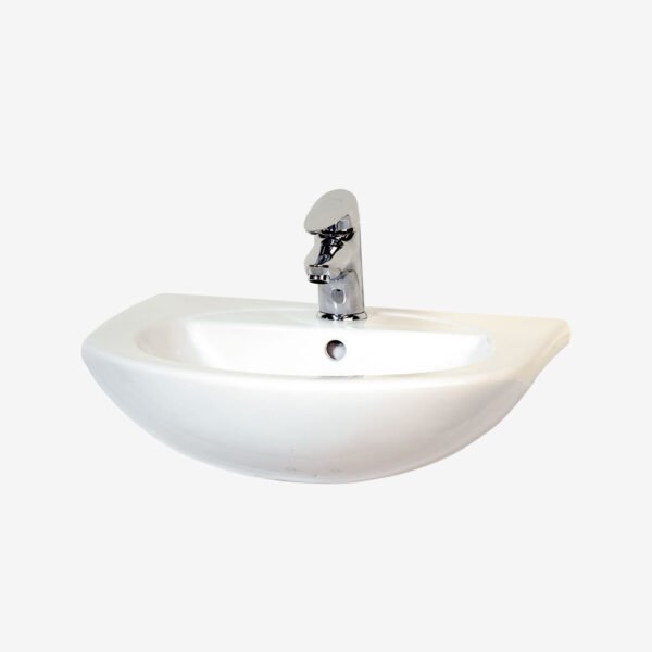 Eastbrook Loire Semi Recessed Basin 505mm Wide 1 TH White