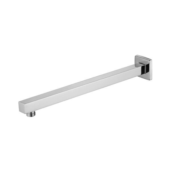 Eastbrook Square Wall Mounted Shower Arm 400mm Long Chrome
