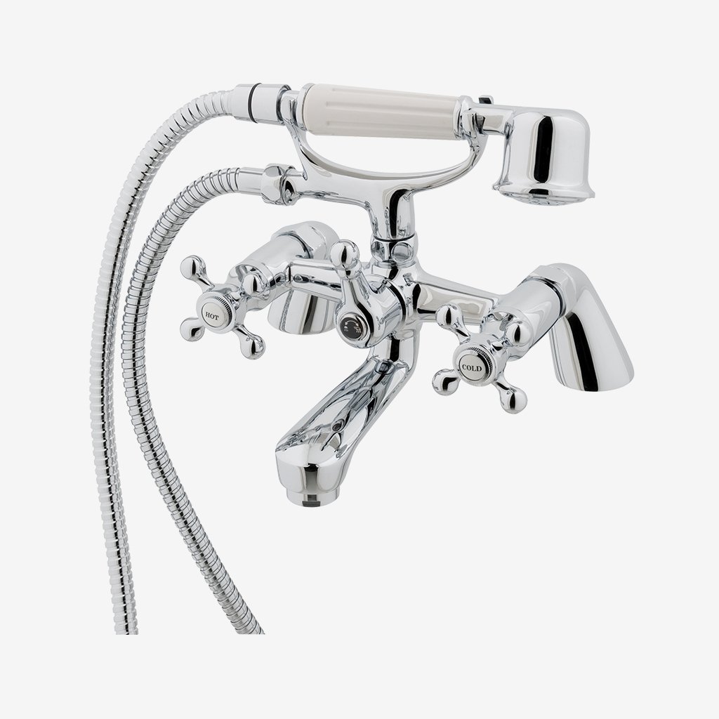 Eastbrook Stenhouse Luxury Bath Shower Mixer Tap With Kit Chrome