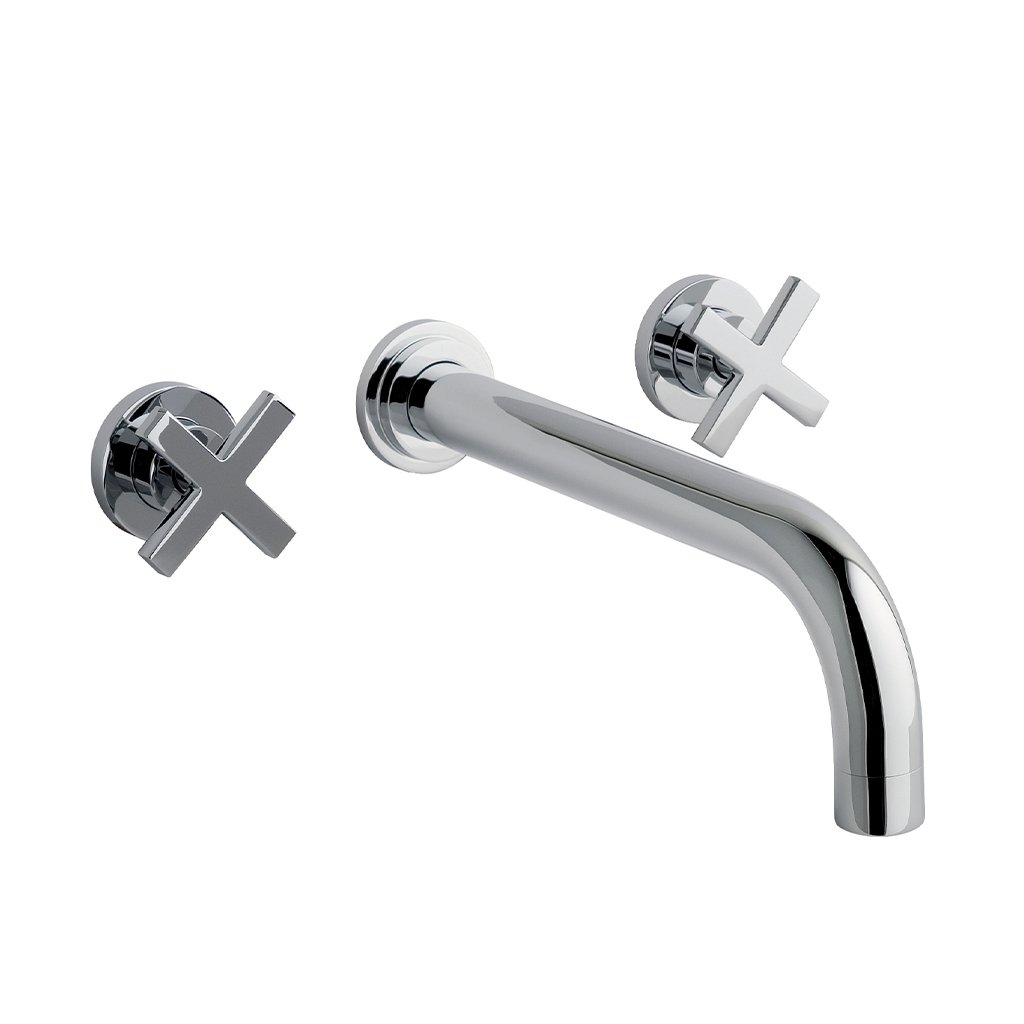Eastbrook Prado Star 3 Hole Wall Mounted Bath Filler Tap Chrome