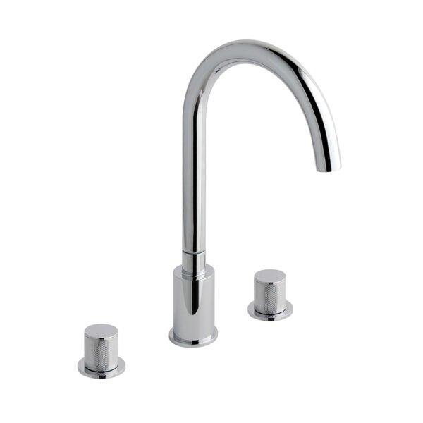 Eastbrook Prado Cylinder 3 Hole Deck Mounted Bath Filler Tap Chrome