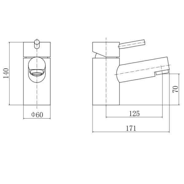 Eastbrook Prado 500 Deck Mounted Bath Filler Tap Chrome - Image 2