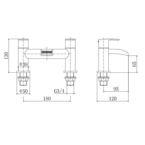 Eastbrook Aston Bath Filler Tap - Image 2