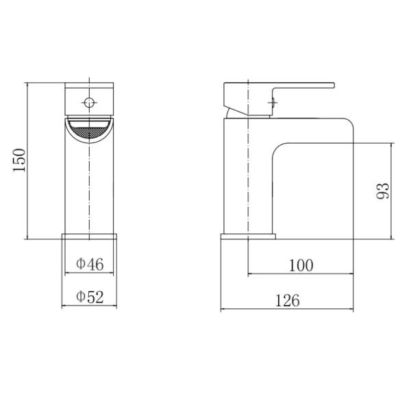 Eastbrook Ledwell Mono Basin Mixer Tap With Waste - Image 2