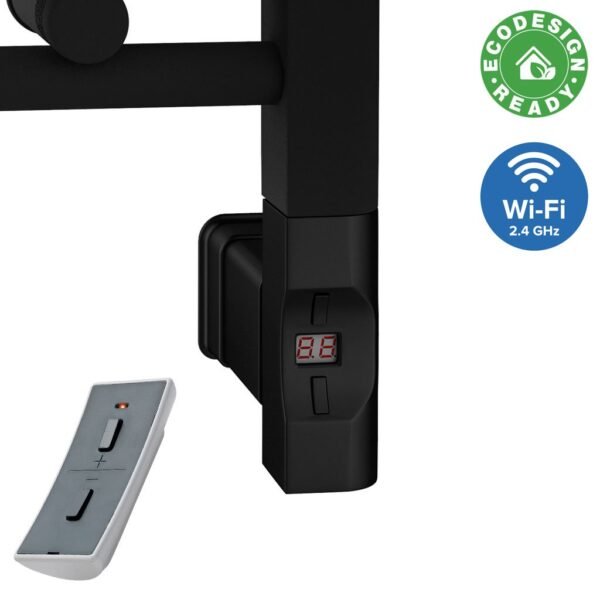 Eastbrook Type F Wi Fi Heating Element With D Shape Cap Matt Black