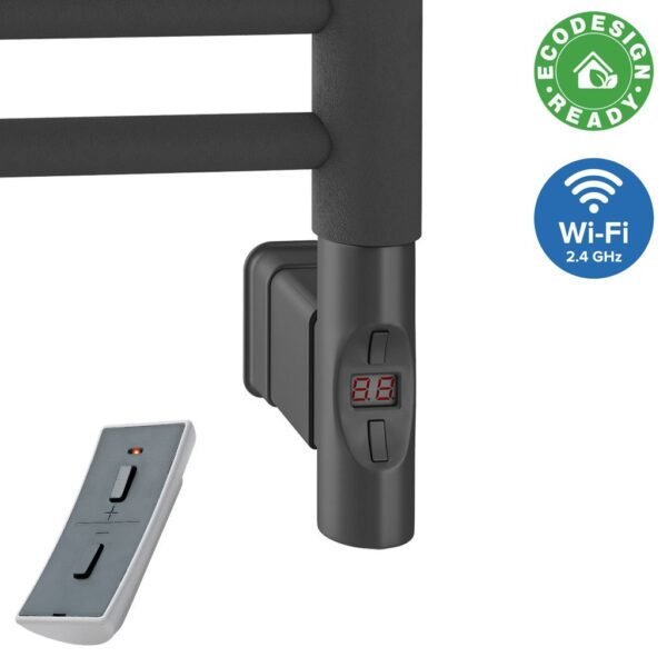 Eastbrook Type F Wi Fi Heating Element With Round Cap Matt Anthracite