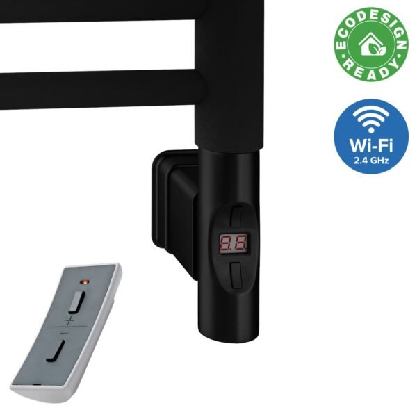 Eastbrook Type F Wi Fi Heating Element With Round Cap Matt Black