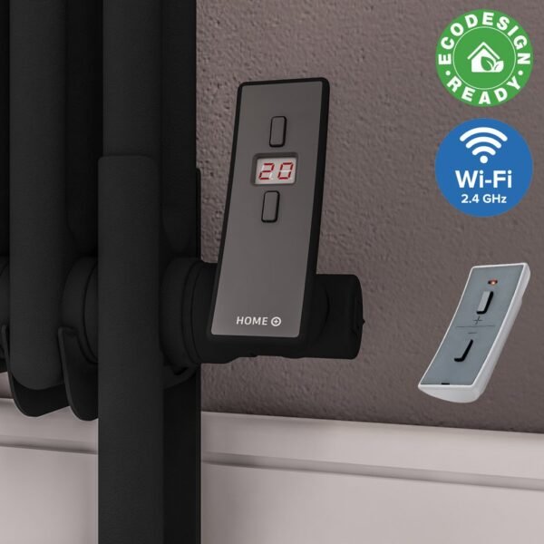 Eastbrook Type H Horizontal Wi Fi Heating Element Matt Black