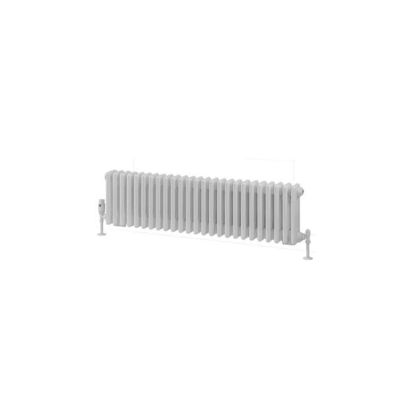 Eastbrook Rivassa 3 Column Designer Radiator White - Image 2
