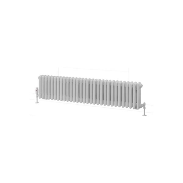 Eastbrook Rivassa 3 Column Designer Radiator White - Image 5