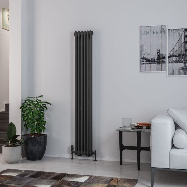 Eastbrook Rivassa 2 Column Designer Radiator Matt Anthracite - Image 14