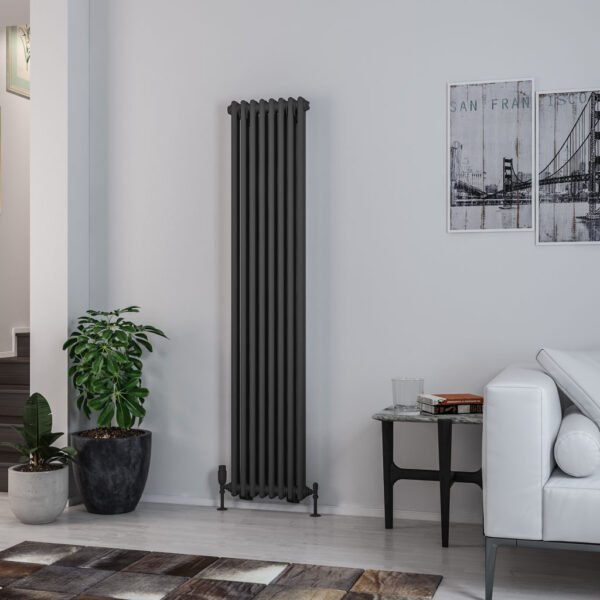 Eastbrook Rivassa 2 Column Designer Radiator Matt Anthracite - Image 15