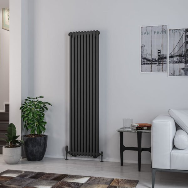 Eastbrook Rivassa 2 Column Designer Radiator Matt Anthracite - Image 16