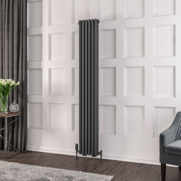 Eastbrook Rivassa 3 Column Radiator Matt Anthracite - Image 7