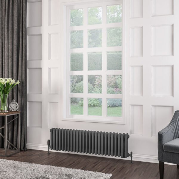 Eastbrook Rivassa 3 Column Radiator Matt Anthracite - Image 2