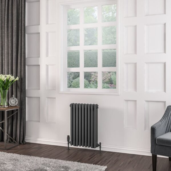 Eastbrook Rivassa 3 Column Designer Radiator Matt Anthracite