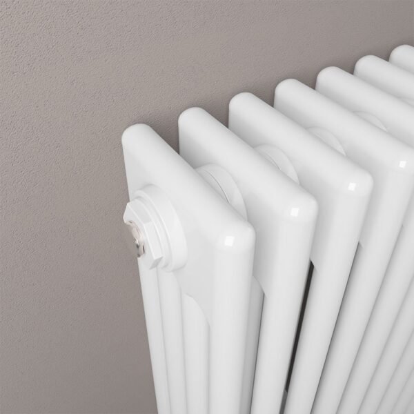 Eastbrook Rivassa 4 Column Designer Radiator White - Image 3