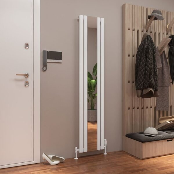 Eastbrook Tunstall Mirror Designer Radiator Matt White