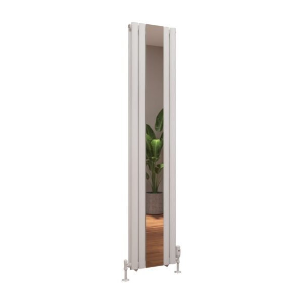 Eastbrook Tunstall Double Mirror Designer Radiator Matt White - Image 2