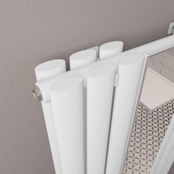 Eastbrook Tunstall Double Mirror Designer Radiator Matt White - Image 3