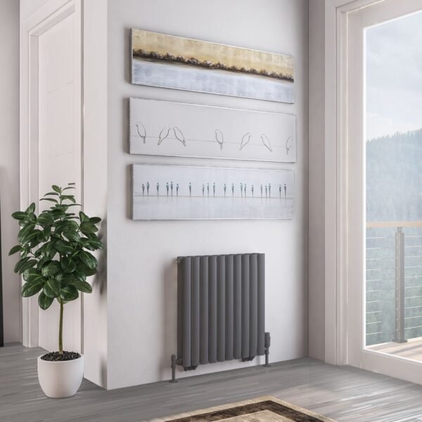 Eastbrook Tunstall Double Designer Radiator Matt Anthracite