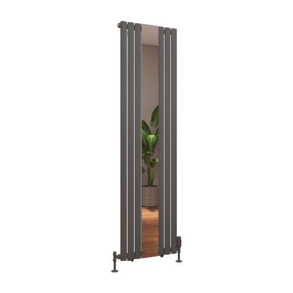 Eastbrook Tunstall Mirror Designer Radiator Matt Anthracite - Image 5