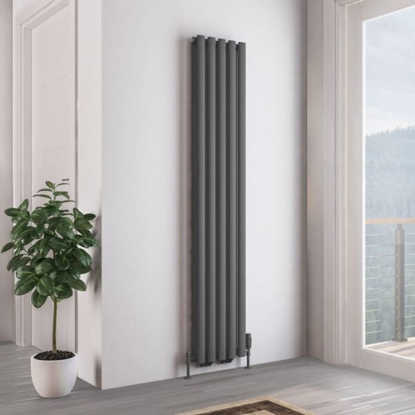 Eastbrook Tunstall Double Designer Radiator Matt Anthracite - Image 5