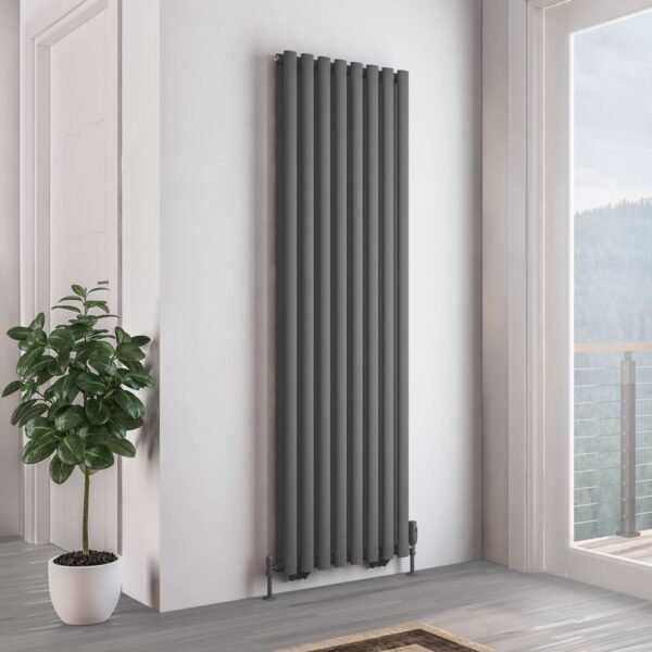 Eastbrook Tunstall Double Designer Radiator Matt Anthracite - Image 7