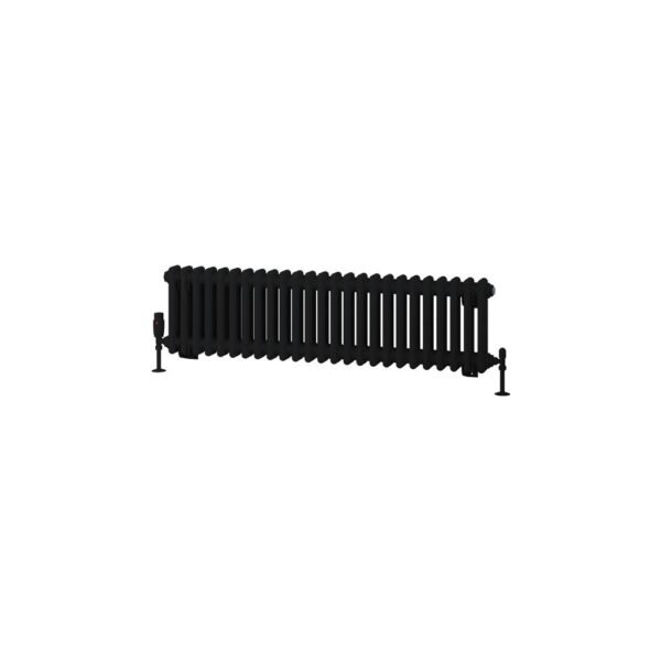 Eastbrook Rivassa 2 Column Designer Radiator Matt Black